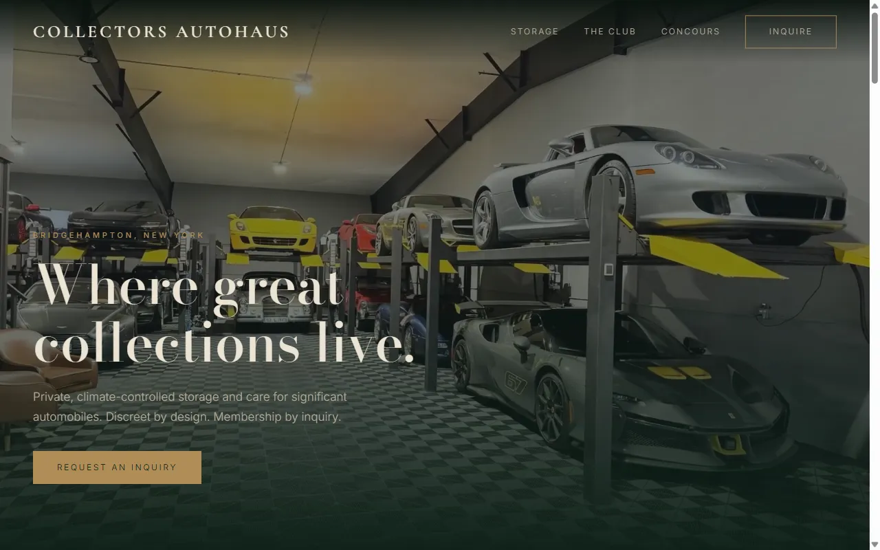 Collectors Autohaus · The concept